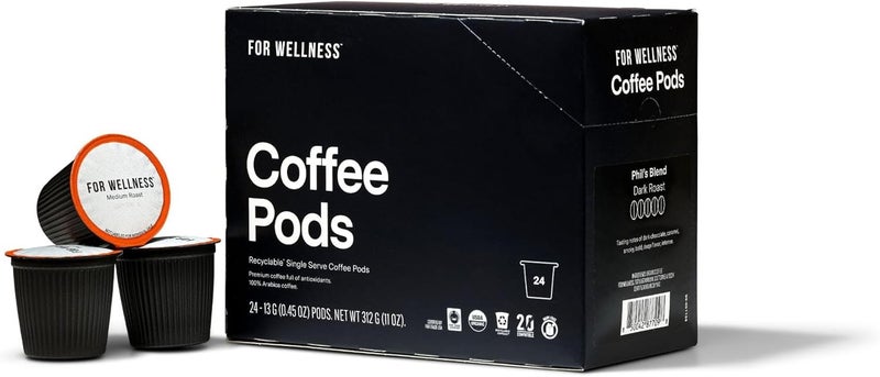 For Wellness Dark Roast Coffee Pods - 24 Count - Image 2
